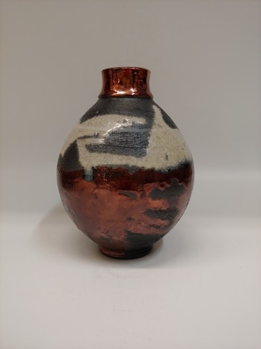 #220722 Raku Copper, White Crackle and Black $22 at Hunter Wolff Gallery